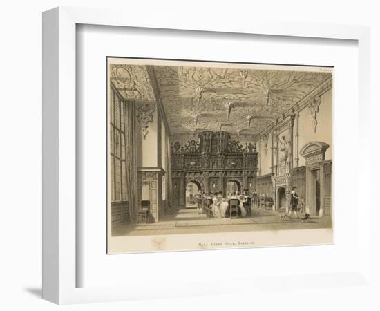Hall, Crewe Hall, Cheshire-Joseph Nash-Framed Giclee Print
