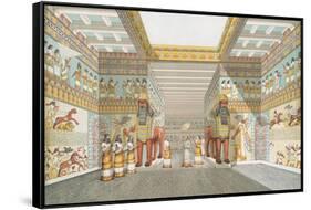 Hall in Assyrian palace (restored), 1849-Austen Henry Layard-Framed Stretched Canvas