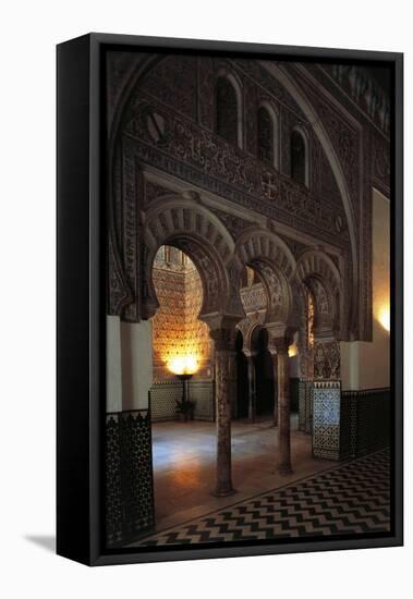 Hall of Ambassadors, Alcazar-null-Framed Stretched Canvas