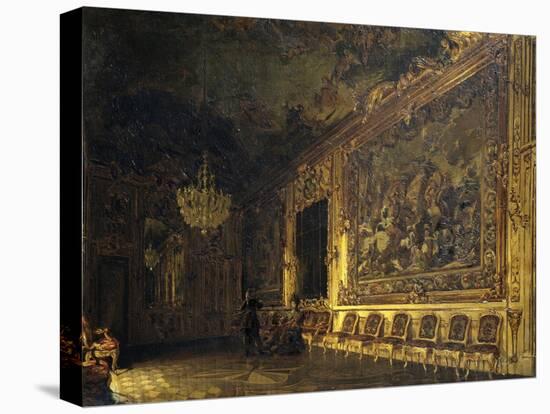 Hall of Clerici Palace in Milan, 1870-75-Ferdinando Brambilla-Stretched Canvas