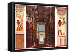 Hall of Columns in the Great Temple of Karnak, Egypt, 1933-1934-null-Framed Stretched Canvas