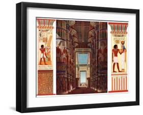 Hall of Columns in the Great Temple of Karnak, Egypt, 1933-1934-null-Framed Giclee Print