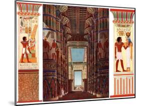 Hall of Columns in the Great Temple of Karnak, Egypt, 1933-1934-null-Mounted Giclee Print