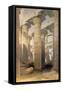 Hall of Columns, Karnak, Egypt, 19th century-David Roberts-Framed Stretched Canvas