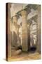 Hall of Columns, Karnak, Egypt, 19th century-David Roberts-Stretched Canvas