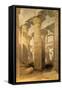 Hall of Columns, Karnak, from Egypt and Nubia, Vol.1-David Roberts-Framed Stretched Canvas