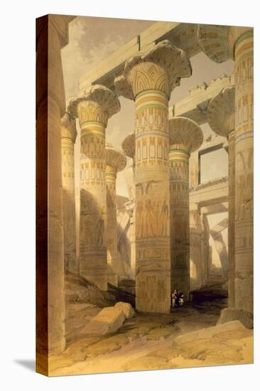 Hall of Columns, Karnak, from Egypt and Nubia, Vol.1-David Roberts-Stretched Canvas