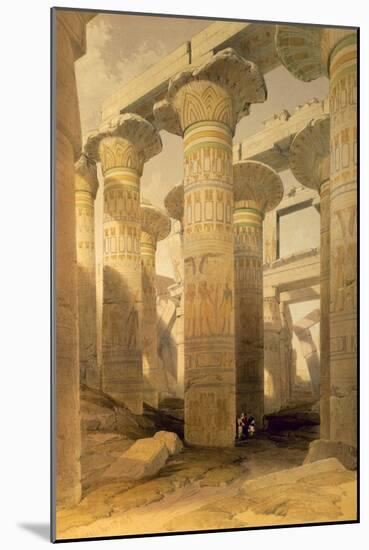 Hall of Columns, Karnak, from Egypt and Nubia, Vol.1-David Roberts-Mounted Giclee Print