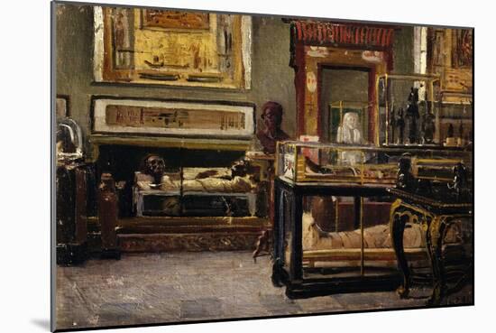 Hall of Egyptian Museum in Turin-Lorenzo Delleani-Mounted Giclee Print