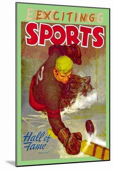 Hall of Fame Goalie-null-Mounted Art Print