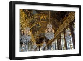 Hall of Mirrors, Palace of Versailles (Photo)-Jules Hardouin Mansart-Framed Giclee Print