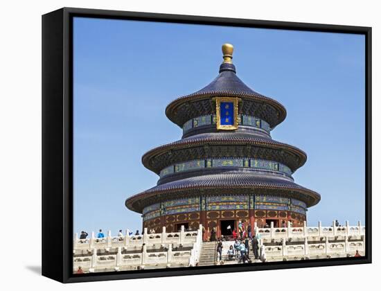 Hall of Prayer for Good Harvests, Temple of Heaven (Tian Tan), Beijing, China-Gavin Hellier-Framed Stretched Canvas