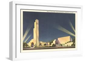 Hall of Religion, Texas Centennial-null-Framed Art Print