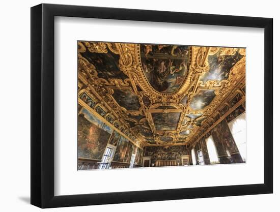 Hall of the Great Council (Sala del Maggior Consiglio), Doge's Palace, Venice, UNESCO World Heritag-Eleanor Scriven-Framed Photographic Print