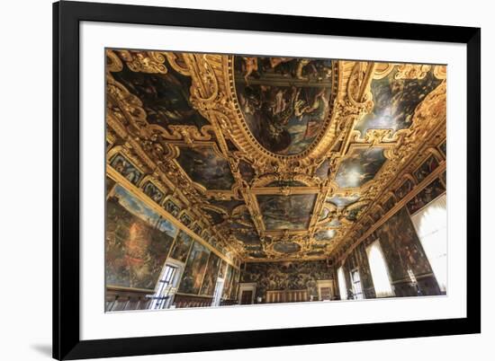 Hall of the Great Council (Sala del Maggior Consiglio), Doge's Palace, Venice, UNESCO World Heritag-Eleanor Scriven-Framed Photographic Print