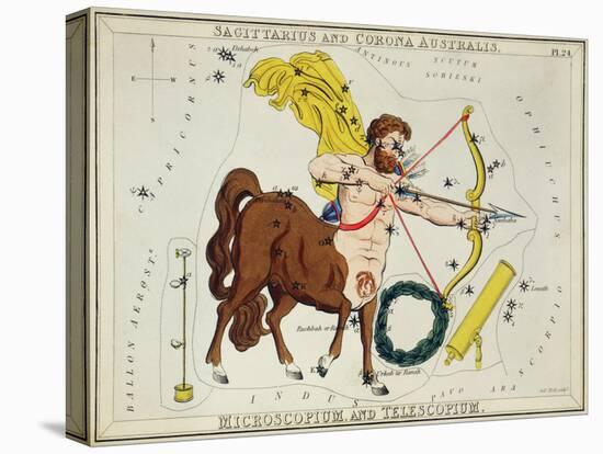 Hall's Astronomical Illustrations II-Sidney Hall-Stretched Canvas