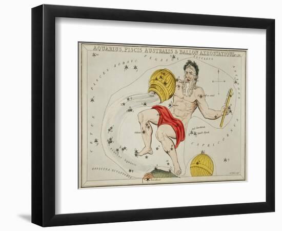 Hall's Astronomical Illustrations VII-Sidney Hall-Framed Art Print