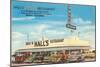Hall's Drive-In, Roadside Retro-null-Mounted Art Print