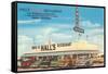 Hall's Drive-In, Roadside Retro-null-Framed Stretched Canvas