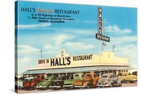 Hall's Restaurant, Fresno, California-null-Stretched Canvas