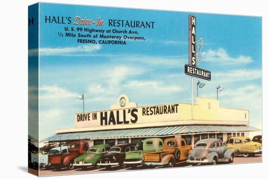 Hall's Restaurant, Fresno, California-null-Stretched Canvas