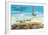 Hall's Restaurant, Fresno, California-null-Framed Art Print