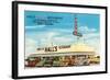 Hall's Restaurant, Fresno, California-null-Framed Art Print