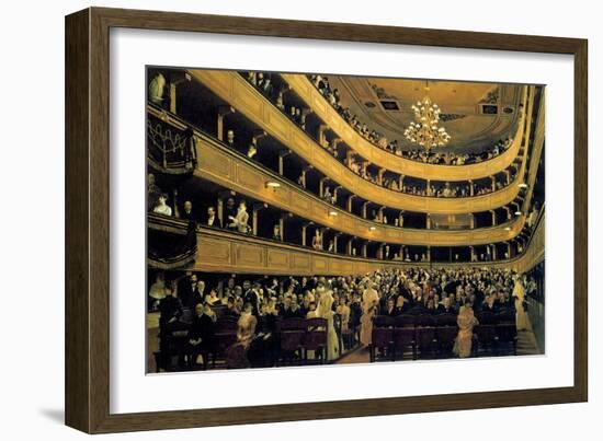 Hall-Gustav Klimt-Framed Art Print