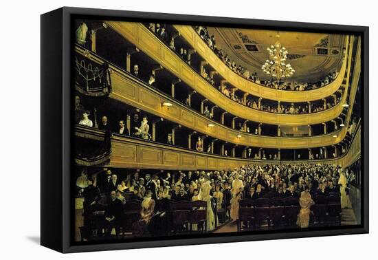 Hall-Gustav Klimt-Framed Stretched Canvas