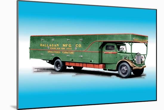 Hallagan Truck-null-Mounted Art Print