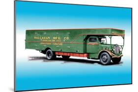 Hallagan Truck-null-Mounted Art Print