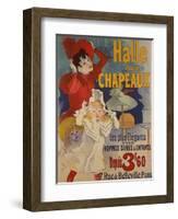 Halle aux Chapeaux, circa 1892-Jules Chéret-Framed Giclee Print