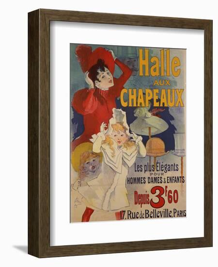 Halle aux Chapeaux, circa 1892-Jules Chéret-Framed Giclee Print