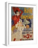 Halle aux Chapeaux, circa 1892-Jules Chéret-Framed Giclee Print