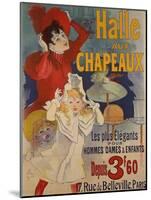 Halle aux Chapeaux, circa 1892-Jules Chéret-Mounted Giclee Print