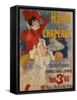 Halle aux Chapeaux, circa 1892-Jules Chéret-Framed Stretched Canvas
