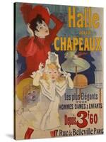 Halle aux Chapeaux, circa 1892-Jules Chéret-Stretched Canvas