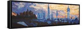 Halle Saale Germany Skyline-Markus Bleichner-Framed Stretched Canvas