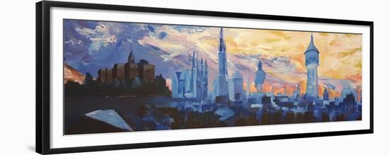 Halle Saale Germany Skyline-Markus Bleichner-Framed Premium Giclee Print