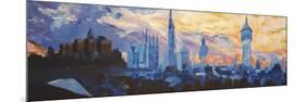 Halle Saale Germany Skyline-Markus Bleichner-Mounted Premium Giclee Print