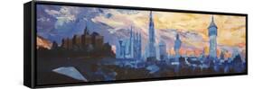 Halle Saale Germany Skyline-Markus Bleichner-Framed Stretched Canvas