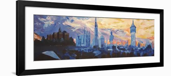 Halle Saale Germany Skyline-Markus Bleichner-Framed Art Print