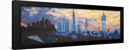 Halle Saale Germany Skyline-Markus Bleichner-Framed Art Print