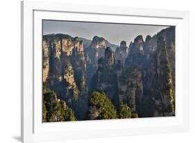 Hallelujah Mountains, Wulingyuan District, Mountain Peaks on Display-Darrell Gulin-Framed Photographic Print