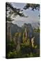 Hallelujah Mountains, Wulingyuan District, Mountain Peaks on Display-Darrell Gulin-Stretched Canvas