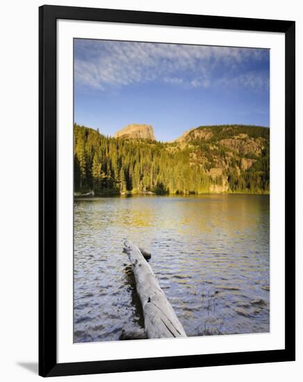 Hallet Peak and Bear Lake, Rocky Mountain National Park, Estes Park, Colorado, USA-Michele Falzone-Framed Photographic Print