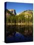 Hallet Peak Reflected in Dream Lake, Rocky Mountain National Park, Colorado, USA-Bernard Friel-Stretched Canvas