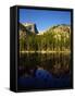 Hallet Peak Reflected in Dream Lake, Rocky Mountain National Park, Colorado, USA-Bernard Friel-Framed Stretched Canvas