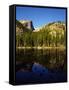 Hallet Peak Reflected in Dream Lake, Rocky Mountain National Park, Colorado, USA-Bernard Friel-Framed Stretched Canvas