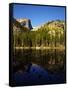 Hallet Peak Reflected in Dream Lake, Rocky Mountain National Park, Colorado, USA-Bernard Friel-Framed Stretched Canvas